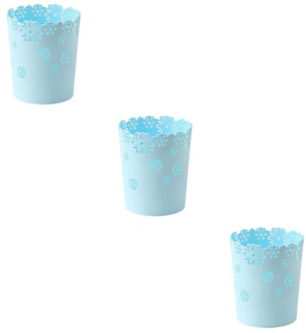 lmoikesz 3 Ensemble de Poubelle légère Anti-Rayures, Fond antidérapant Super épais et Durable pour Une Poubelle Stable, Tendance et Durable, Bleu, Petite Taille, Bleu Petite Taille, 3Ensemble