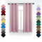 Rideau Occultant Lot de 1 à Oeillets, Rideau Isolant Thermique Froid, 180x240cm (LxH) Rideau Douche, Rideau Opaque, Rideaux Anti Bruit, Rideau Chambre, pour Chambre Salon Balcon Rose-2