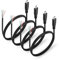 HATMINI 4 Stück USB-Typ-C-Pigtail-Stromkabel, schnelles Aufladen, blanker Draht, USB-Stromdatenkabel, DIY-Pigtail-Kabel für die Installation oder den Austausch von USB-Geräten, DIY-Kabel