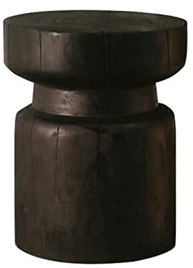 Kaffee-Endtisch 18 hoher Stump-Beistelltisch, Holz-Beistelltisch, Gartenhocker, Baumstumpf-Beistelltisch, kleiner Couchtisch, Akzenttisch, Pflanzenständerhalter for Garten, Haushalt, Wohnzimmer Beist