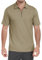 MoFiz Herren Poloshirt Kurzarm Baumwolle Polohemd Verdeckter Reißverschluss Kragen Atmungsaktiv Sommer Sport Golf Polo Arbeitsshirt Khaki EU XL