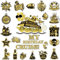 My Birthday Cruise Door Magnets Decorations, Gold Black Happy Birthday Cruise Ship Door Decor Magnetic for Men Women Boys Girls Birthday Carnival Party Supplies Door Refrigerator Fridge Car Kitchen