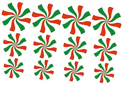 Amosfun 12st Aufkleber Für Weihnachtssüßigkeiten Abziehbilder Beute Weihnachtsdekorationen Geburtstagsdekorationen Gold Weihnachts-hüpfburgen Fallen Tür Party Weihnachten Aufdecken Gel Pvc