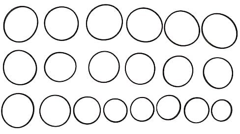 Mikikit 20pcs Recorder Rubber Belts for Cassette Tape Machine Repair Maintenance Replacement Belts for Cd Players Dvd Drives and Personal Stereos