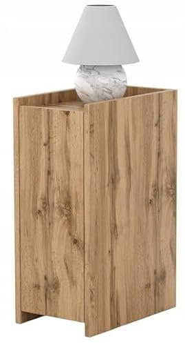 Nachttisch mit Regale Nachtschrank Nachtkommode Couchtisch Sofatisch 5 Farbe (Wotan-Eiche)