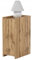 Nachttisch mit Regale Nachtschrank Nachtkommode Couchtisch Sofatisch 5 Farbe (Wotan-Eiche)