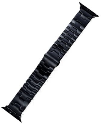 MVGVPLVLTNN Satine H Strap For Apple Watch Series 10 Ultra2 9 8 7 6 Stainless Steel Band For Iwatch 46MM 42MM 41mm 45mm 49MM(Black H,46mm(For Iwatch10))