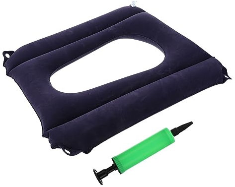 NIYANGLE Aufblasbares Sitzkissen Für Stuhl Und Hohles Aufblasbares Sitzkissen Kissen Zum Aufblasen Für Flugzeug Auto Bett Und Langzeitsitzende