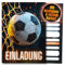 HIDEBLOOM Fußball Einladungskarten Kindergeburtstag Junge I 12 Stück I DIN A6 (10,5 cm x 14,8 cm) I Soccer-Party Kinder I Einladung Geburtstag I Kinderparty I Einladungskarten Fussball