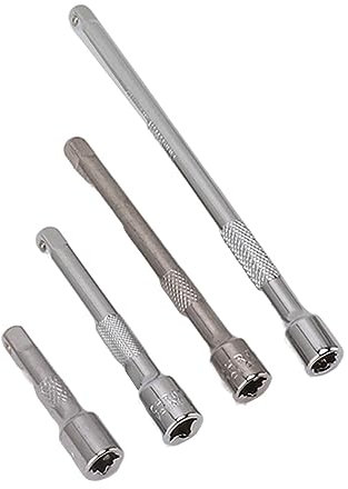 4PCS 1/4inch Socket Extension Set, Drive Extension Bar Set, Includes 2, 3, 4, 6inch Long Shaft