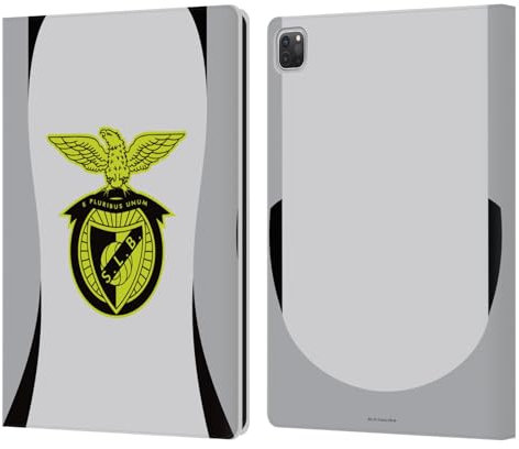 Head Case Designs Offizielle S.L. Benfica Third 2024/25 Wappen-Set Leder-Wallet-Hülle Kompatibel mit Apple iPad Pro 12.9 2020/2021/2022