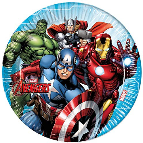 Marvel Lot de 8 assiettes en carton mighty avengers 23 cm 87962