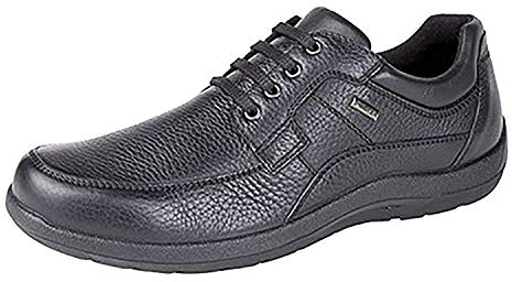 IMAC Grain Leather 4 Eye Lace Leisure Shoes Waterproof Lining - Black Grain Leather, Mens UK 9/EU 43