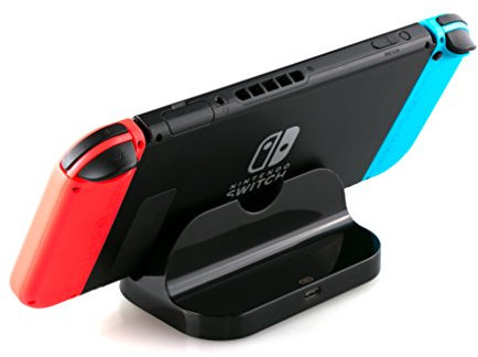SKGAMES - Docking station per Nintendo Switch, colore: Nero