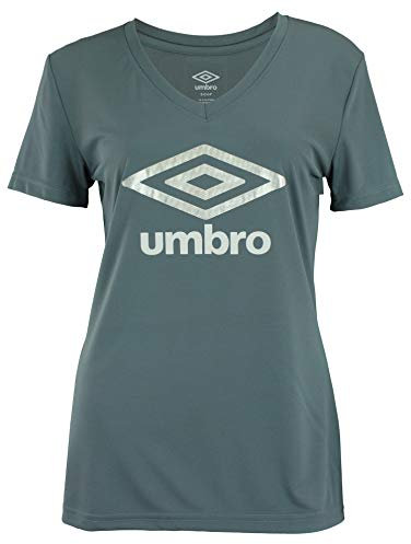 Umbro Damen T-Shirt mit doppeltem Diamant-Logo, kurzärmelig - - Mittel