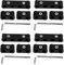Für 9 Mm Kabeltrenner - Zündkerzen-Drahtseparator, 12Pcs Zündkerzen-Drahtseparator Aus Aluminiumlegierung 8 Mm 9 Mm 10 Mm Motordrahtteiler(Schwarz)