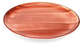 Zafferano Rubans Assiette plate marron D. 270 grés porcelaine