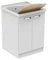 IDEALS Dolomite - Lago Mobile SOTTOLAVATOIO 61X60 con ASSE - J0028PW LAVATOIO Non COMPRESO