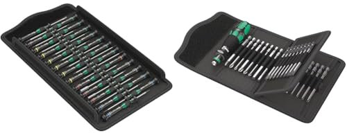 Wera 05134000001 Kraftform Micro Big Pack 1 Schraubendrehersatz, 25-teilig & Kraftform Kompakt 62, 33-teilig, 05059297001