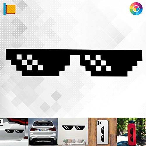 Decus Shop Thug Life Brille Meme 3132 // Sticker Aufkleber vers. Größe Farbe