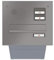 RENZ/Mauerdurchwurf-Briefkasten Durchwurf-Postkasten mit Sprechfeld/RAL-Farbe 9007 Kastenbreite 260 mm/Tiefe 270-405 mm/Stahl - aufklappbar/Dein-Briefkasten.de