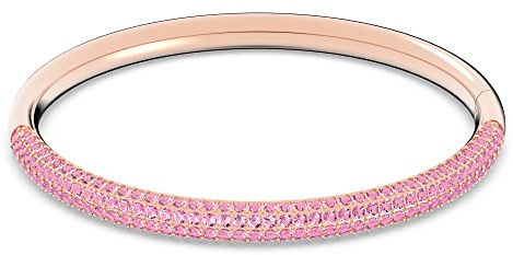 Swarovski Stone Bangle Bracelet Collection, Clear Crystals, Pink Crystals, Medium, Kristall, Kein Edelstein