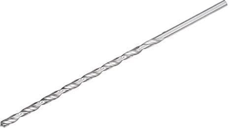 sourcing map Forets hélicoïdaux de 7 mm, en acier rapide à tige droite extra longue de 250 mm de longueur pour bois, plastique, aluminium