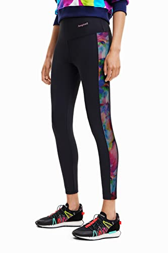 Desigual Damen Legging_tulip M Casual Pants, Schwarz, M EU