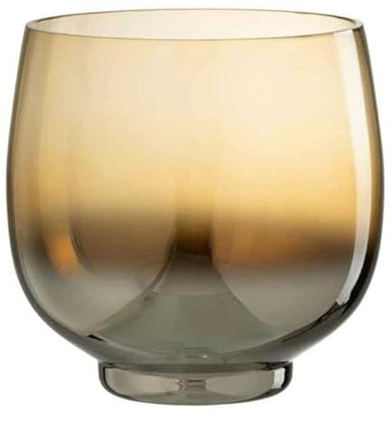Paris Prix Photophore Rond Déco Verre Fumé 18cm Argent
