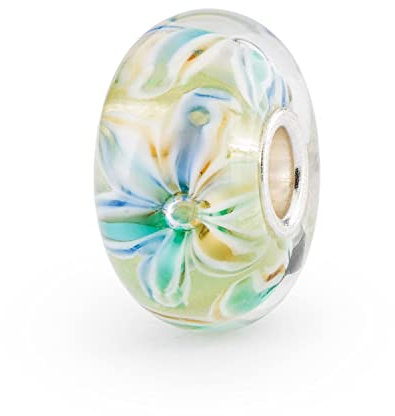 Trollbeads TGLBE-20365 Perle en verre Motif fleurs, small, Verre, 0