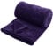 Hafaa Blanket Fleece Throws for Sofas - Fluffy Bed Blankets Single - 400 GSM Soft Cosy Warm Throw for Adults Kids, Purple, 130x150cm
