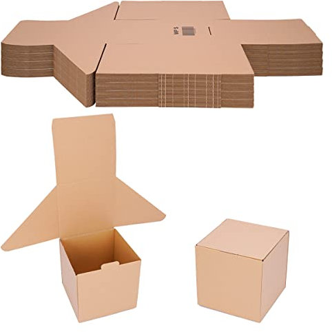 verpacking Faltschachteln 200 x 200 x 200 mm Braun (Außenmaß 210 x 210 x 205 mm) WP S Versandkarton DHL Karton Hermes DPD GLS Verpackung (100 Stück)