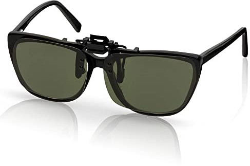 BEZLIT Polarisierter Clip-On Sonnenbrillenaufsatz für Brille – UV400, Filterkategorie 3 für starkes Sonnenlicht, STVO-zugelassen, zum Aufclipsen