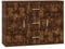 vidaXL Sideboard Schrank Anrichte Kommode Beistellschrank Mehrzweckschrank Standschrank Wohnzimmerschrank Räuchereiche 91x29,5x65cm Holzwerkstoff
