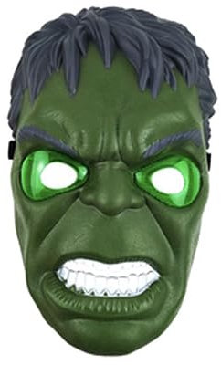 Green Hulk Latex Mask, Horror Headpiece for Halloween, Carnival, Costume, Party Props