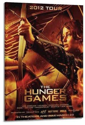 VZRSQZK Filmposter The Hunger Games, dekoratives Gemälde, Leinwand-Wandposter und Kunstdruck, modernes Familienschlafzimmer-Dekor-Poster, 50 x 75 cm