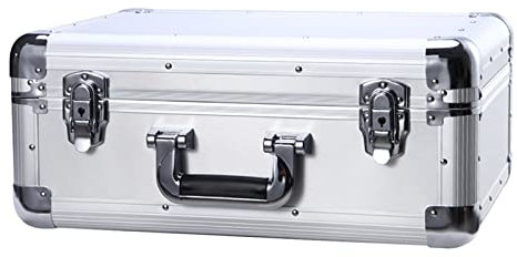 Werkzeugkoffer, Werkzeugkoffer, tragbar, Aluminium-Hartschalenkoffer, Aktentasche, stoßfeste Tragetasche für Testinstrumente, Kameras, Werkzeuge, Teile, mechanische Garage, Instrumenten-Orga