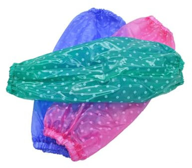 HOMSFOU 5 Pares mangas de brazo delantal de cuero delantal de pintura delantal de pollo delantales para hombres manguito impermeable manga transparente versión coreana Mandy Trabaja