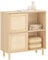 SoBuy Aparador Recibidor con Puerta Corrediza Armario de Almacenamiento Mueble para Entrada con 2 Estantes 80 x 35 x 87 cm Madera FSB87-N ES
