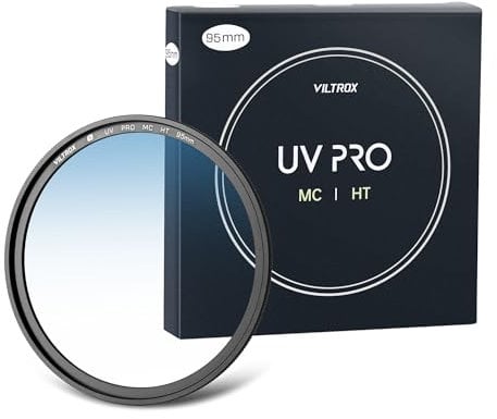 VILTROX 95MM UV-Filter MC UV Schutzfilter,UHD-Kameraobjektiv, 18 Mehrschichtige Beschichtungen, Ultraharte Beschichtung, Nano-Beschichtung, Hydrophob, Kratzfest, Ultradünn, für 95mm Kameraobjektiv