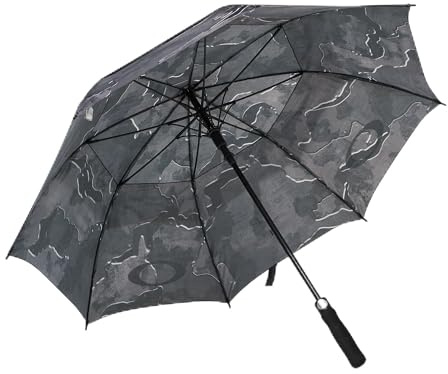 Oakley Winddichter Regenschirm, Metall, Camouflage, Schwarz