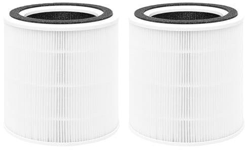 sieloonger AP005 Replacement Air Filter Compatible with TaoTronics TT-AP005 AIR Purifier,H13 True HEPA 3-in-1 Replacement Filter, Efficiency Activated Carbon,Pack of 2