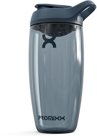 Promixx PURSUIT Bottiglia shaker per proteine New Edition - Bottiglie per miscele di proteine e integratori - Bicchiere shaker per proteine facile da pulire e resistente, 700ml, Blu Notte