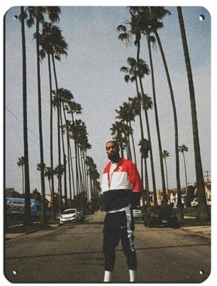 Rapper Nipsey Hussle Poster (2) Blechschild, Vintage, Metall, Pub, Club, Café, Bar, Zuhause, Wandkunst, Dekoration, Poster, Retro, 30 x 40 cm