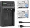 2X NP-95 Batterie et Chargeur pour Fujifilm FinePix F30, FinePix F31fd, FinePix Real 3D W1, FinePix X100, FinePix X30, FinePix X100T, FinePix X100LE, RICOH DB-90, GXR, GXR Mount A12, GXR P10