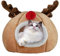 Weihnachten Flauschig Katzenhöhle Katzenbett, Weihnachten Kuschelhöhle Kätzchen Hund Kaninchen Schlafsack,halbgeschlossenes Katzenhaus-Bett Für Welpen Und Kätzchen