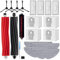 iRobacc Lot de 21 Accessoires pour Roborock S8 PRO Ultra, 2 Brosses Principales, 4 Brosses Latérales, 4 Sacs à Poussière, 4 Filtres HEPA, 4 Serpillères, Pièces de Rechange