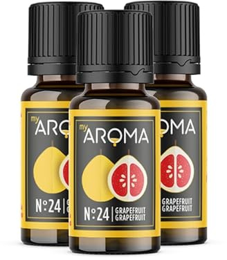 myAROMA flavour drops – Grapefruit 3x10ml, flavour drops zuckerfrei, kalorienfrei & vegan, natürliches Lebensmittelaroma ohne künstliche Farbstoffe für Backen, Essen und Trinken, Nr. 24