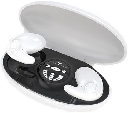 Auricolari wireless, Bluetoothh 5.3, per dormire, con cancellazione del rumore, senza fili, piatti, invisibili, per chi dorme sul fianco, per sport e donne