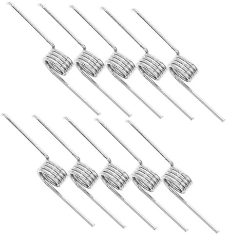 Gatuida 10Pcs Shaped Replacement Springs for Trash Can Torsional Spring Kit for Lid Mechanism Mechanical Compression Springs for Home Garbage Bin Maintenance